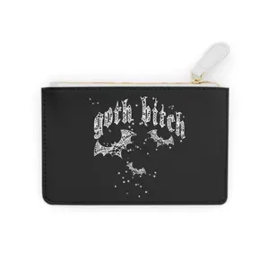 Goth bitch Mini Clutch Bag, Gothic bag, Hot goth chick, mini purse.