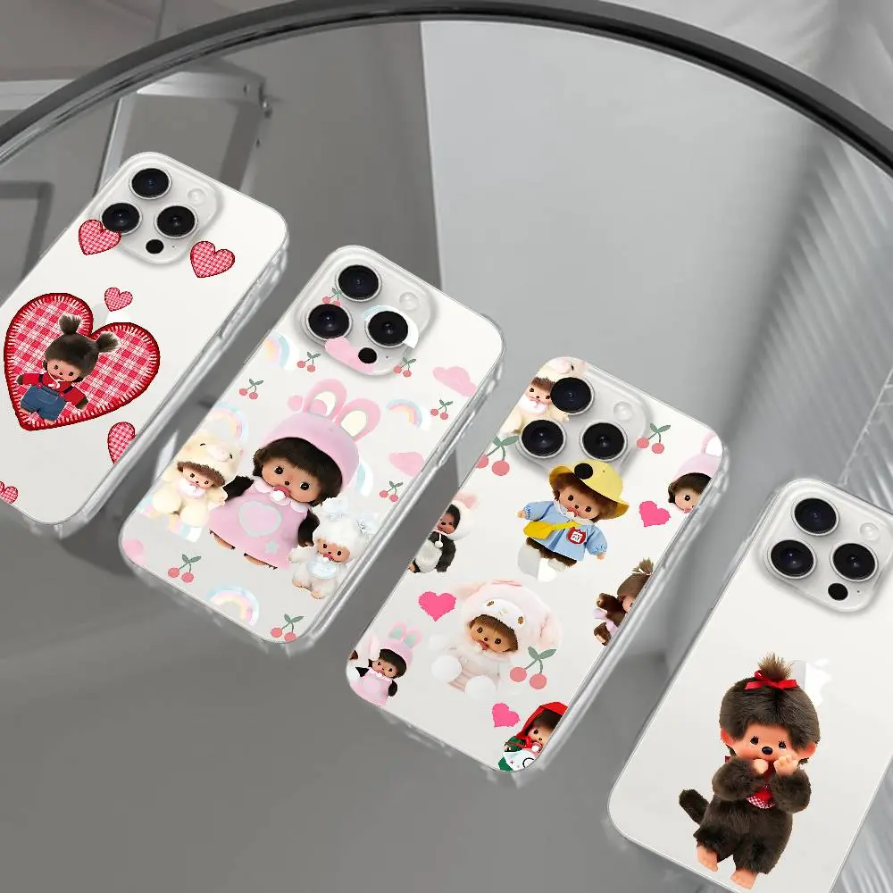 Cute M-monchhichis-s Phone Case ,Stylish & Durable Christmas Gift: Fashionable Phone Case for iPhone 11-17– Perfect Blend of Protection and Trend
