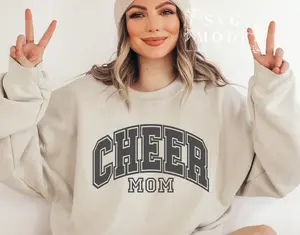 Cheer Mom Sweater, Cheerleader Sweater, Team Spirit Sweater, Cheer Mom Shirt Sweater, Cheer Life Sweater, Mom Life Sweater, Cheerleader Mom sweater