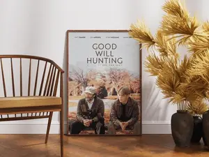 Good Will Hunting Poster, Movie Poster, Wall Art, Retro Vintage Poster, Robin Williams, Gift for Him, Matt Damon, Ben Affleck, Home Decor