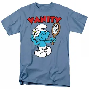 THE SMURFS VANITY Licensed Adult Men's Graphic Tee Shirt SM-5XL