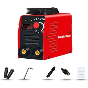 SnapFixMate 110V Home Mini Electric Welder Digital Display Portable Welding Machine 20-250A ZX7-250 Electrode Diameter 1.6/2.5/3.2MM 4000W