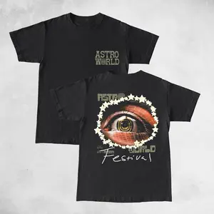 Travis Astroworld Festival Open Your Eyes Utopia Cotton Unisex Shirt Rap Shirt Rapper Rap Tee Hiphop Shirt Music Tour Merch Gift for Him Gift For Her Vintage Y2K Hoodie Sweatshirt