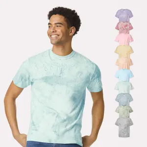 Comfort Colors Unisex Color Blast T-Shirt, Multi Pack Crew Neck Heavyweight Tie Dye Tees for Women & Men, Bulk Garment-Dyed Cotton Fitted Undershirts - 10 Different Colors