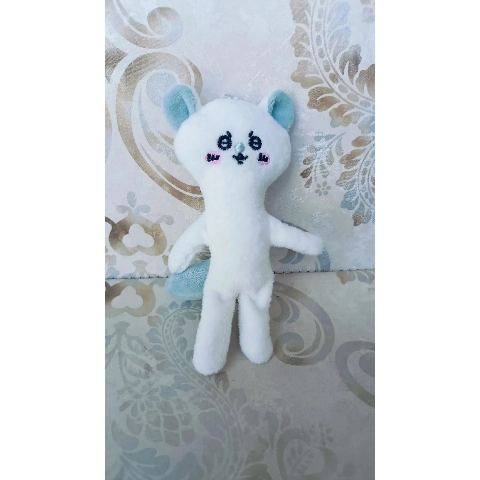 Unisex Chiikawa Animal Plush Pendant - Handmade Collectible with Super Muscle Lines, Full-Body Movable Pose for Home Decor Hanging Use
