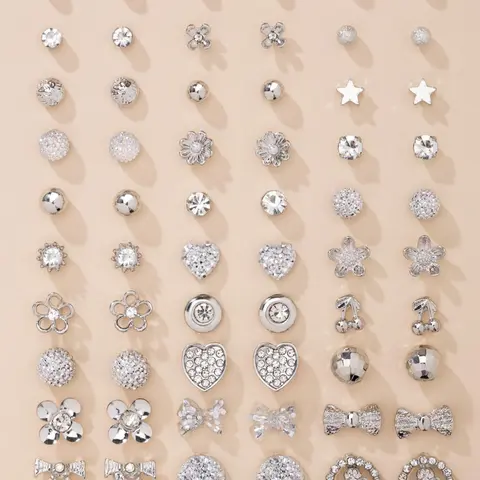 Cute Earrings Set, Earrings Stack, Earring Stacks, Fashion Jewelry for Party, Daily Clothing Decor, Trendy All-match & Exquisite Jewelry for Birthday Gift, Fashionable Jewelry Accessories
