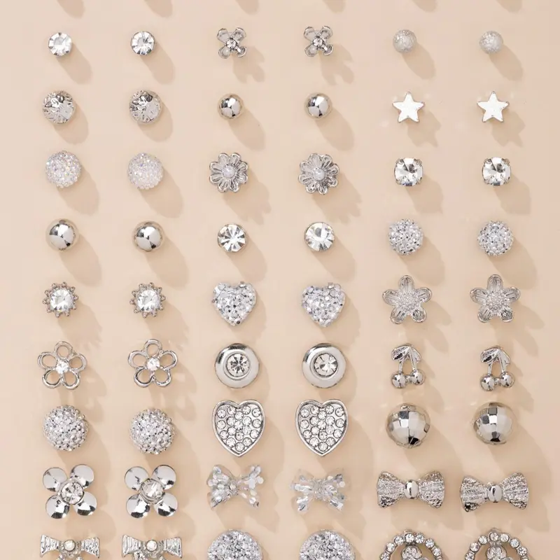Cute Earrings Set, Earrings Stack, Earring Stacks, Fashion Jewelry for Party, Daily Clothing Decor, Trendy All-match & Exquisite Jewelry for Birthday Gift, Fashionable Jewelry Accessories