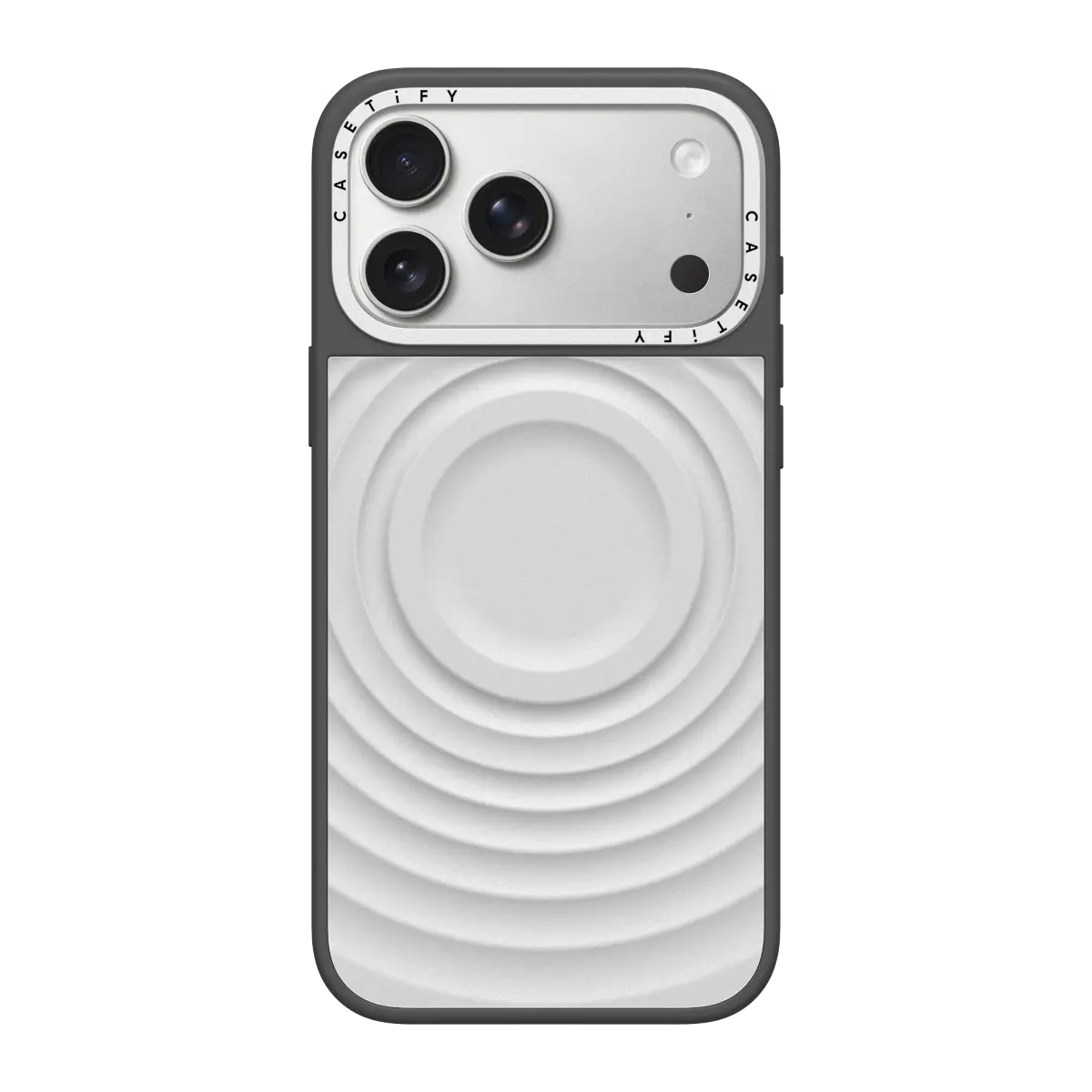 CASETiFY Metal Ripple Magnetic Phone Case for IPhone 17 Pro Max 17 Pro Wireless Charging with Camera Button Anti-fall Cover