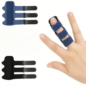 2 Adjustable Finger Splints | Ideal for Fractures, Trigger Finger - Durable, Hand Wash Only - Available in Black, Blue, and Khaki