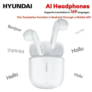 HYUNDAI T17 In-Ear Wireless Headphones with Bluetooth 5.3, Anti-Leakage Shell, Low Latency, Lightweight & Comfortable Fit, Wireless Earbuds for Music & Calls, Compatible with Android & iOS