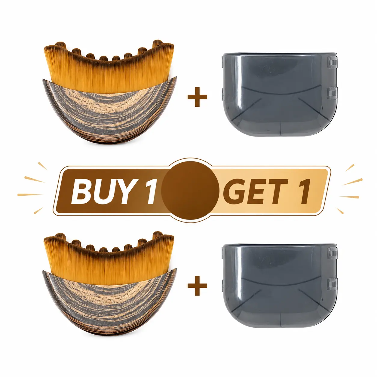 Lymphatic Contour Face Brush for Jawline Sculpting & Lymphatic Drainage, Gentle Dry Brushing Facial Tool with Soft Bristles for Fatigue Relief - Buy 1 Get 1 Free, Facial Tools, Buy 1 Get 1 Free Product