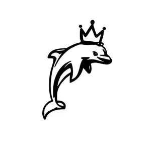 Young Dolph Dolphin decal for Windshield Windows Vehicles Walls Easy Application Weather Resistant Sticker
