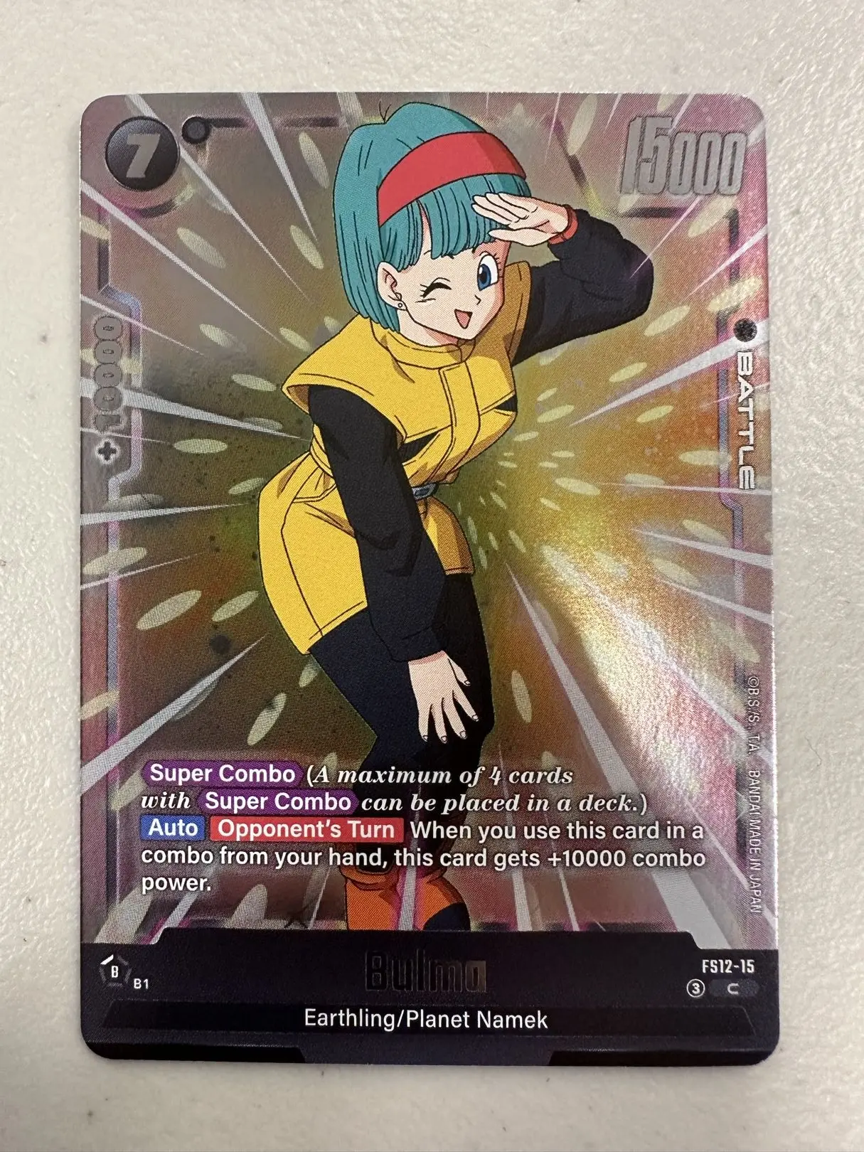 Bulma - FS12-15 - Starter Deck EX: The Beat of Ki (FS12) - English