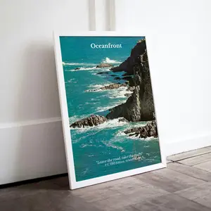 Patagonia Oceanfront Travel Poster Patagonia Oceanfront Travel Poster