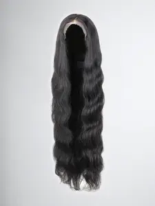 Ready To Wear! Pre-plucked Pre-bleached Natural Black Body Wave Lace Closure Wig