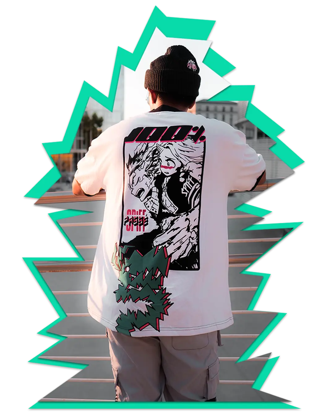 100% DEKU Mock Neck Tee