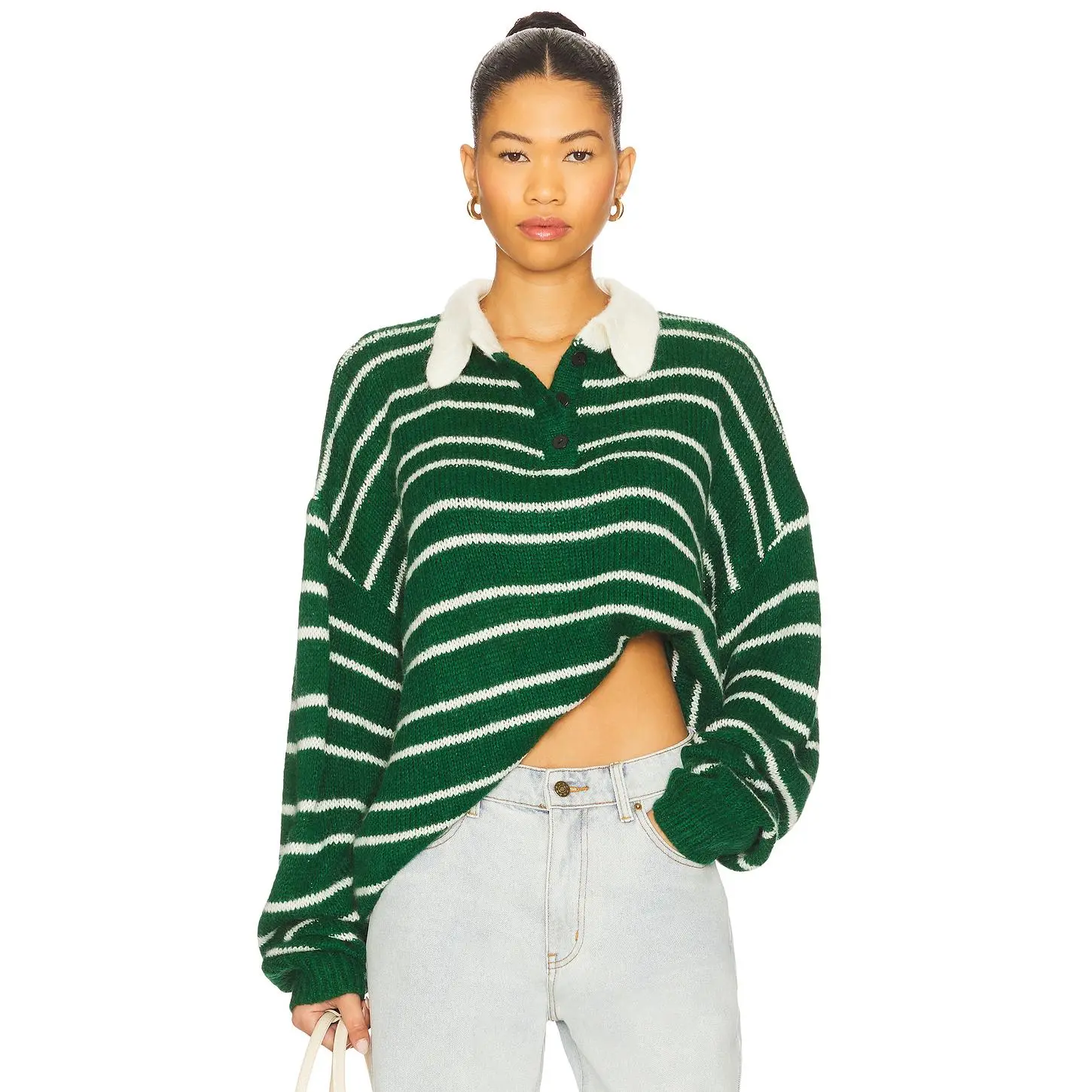 LIONESS Rising Sun Jersey in Forest Green