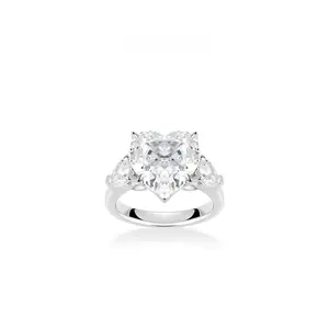 VAMERAY 8 Carat Heart White Ring#10771