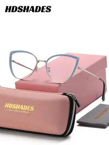 1 Piece HDSHADES Unisex cat-eye Frameless Flat mirror Classic frame, defining style