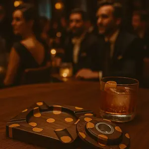 Modern Polka Dot Whiskey Smoker & Ashtray Set