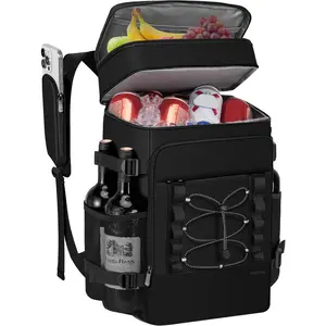 Cooler Backpack - 40 Cans Insulated Backpack Cooler for Men & Women, Portable 2 Leak Proof Compartments Coolers Bag for Beach Travel Picnic Lunch Hiking BBQ Camping