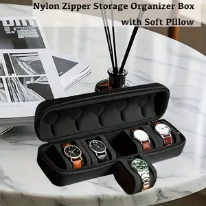 5-slot hard watch travel box, watch display storage box, large-capacity hard case storage box, suitable for most watches