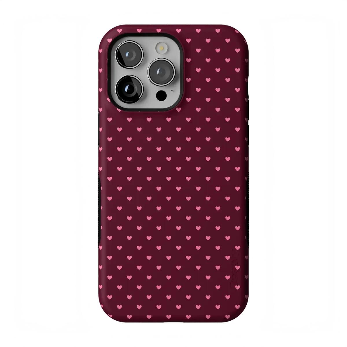 Casely iPhone 13 Pro Max Case | Heart Noir | Tiny Hearts | Bold Protective Design | Compatible with MagSafe