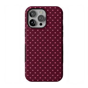 Casely iPhone 14 Pro Max Case | Heart Noir | Tiny Hearts | Bold Protective Design | Compatible with MagSafe