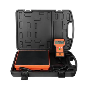 110LBS  Digital Refrigerant  Weight Scale with ortable Case, HVAC Refrigerant Scale in Higher recision for All Refrigerant  Tanks