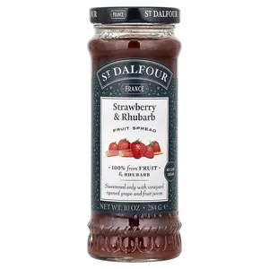 St. Dalfour Strawberry & Rhubarb Fruit Spread ,  10 oz (284 g)