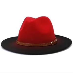 Red & Black Ombre fashion hat (58 CM)