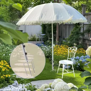 Heavy Stainless Steel Umbrella Stand, Outdoor Lawn Umbrella Holder, Garden Parasol Base, for Park, Yard, Beach, Patio, Lawn