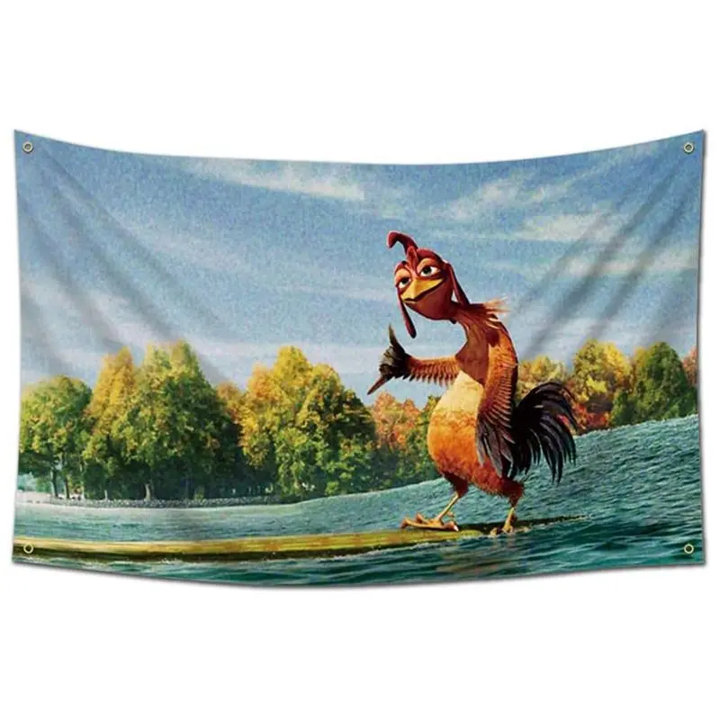 Chicken Joe Durable Polyester - Funny Tapestry Wall Decor with Brass Grommets, Fraternity  for Outdoor Party & College Dorm Room Use