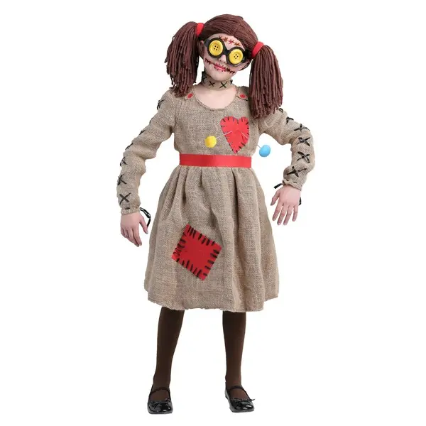 Burlap Voodoo Doll Girls Costume