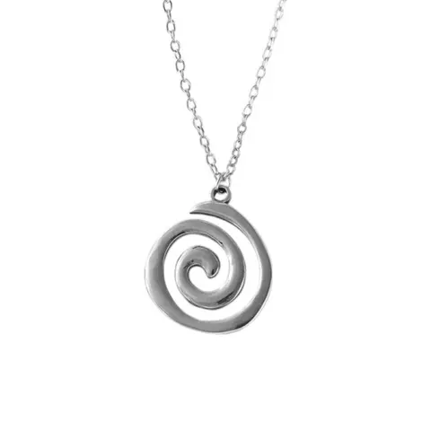Spiral Pendant Necklace - Stainless Steel