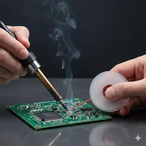 1.5M High-Thermal Solder Wick for BGA PCB Repair, Desoldering Braid for Electronics, DIY Craft & Model Enthusiasts, Efficiently Handles Complex Soldering Tasks.
