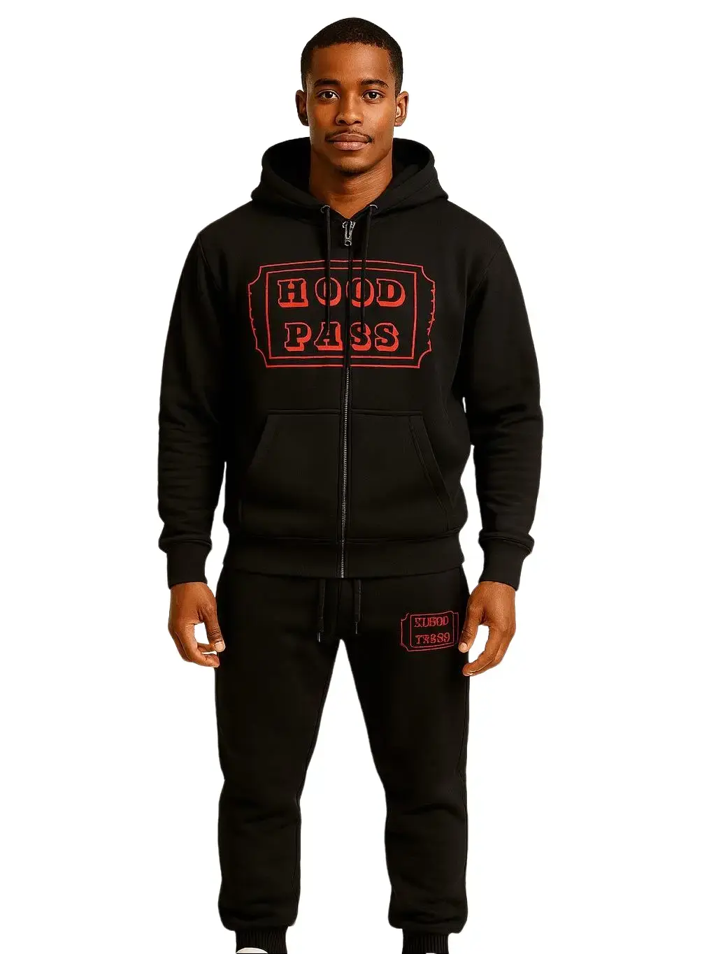 Hood Pass Sweatsuit - Hooded Sweatshirt & Sweatpants Set for Casual Wear & Layering - Soft Material & Relaxed Fit for All-Day Comfort