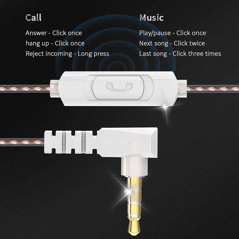 AK3 Wired Earphone In-ear Design with Microphone HiFi Heavy Bass Noise Cancelling for Esports Gaming Live Streaming Audio Electronic Headset AK3 Wired Earphone In-ear Design with Microphone HiFi Heavy Bass Noise Cancelling for Esports Gaming Live Streaming Audio Electronic Headset