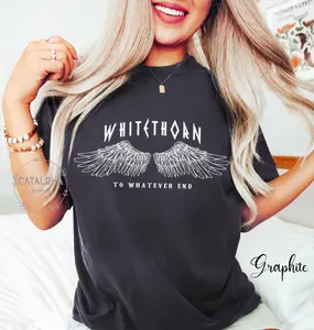 Comfort colors bookish, Rowan Whitethorn t-shirt, Throne of Glass Shirt, SJM merch, To Whatever End, Rowan t-shirt, Terrasen, Crescent City