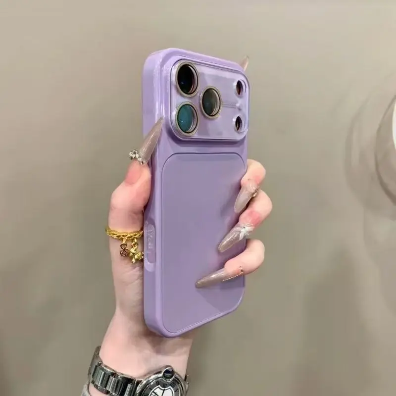 High Appearance Large Window Phone Case for IP 17 Pro Max Vibrant Color Shockproof Full Protection Cover Compatible with IP 16 Pro Max 15 Pro 14 13, Accessories, Smartphone, Cellphone, Handheld, Casing, Protective