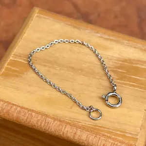 Platinum Cable Chain Necklace Extender