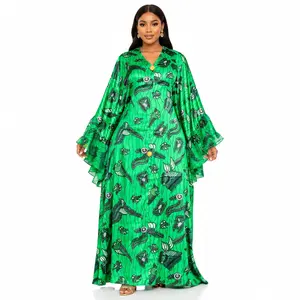 Premium Emerald Green Kaftan – African Elegance