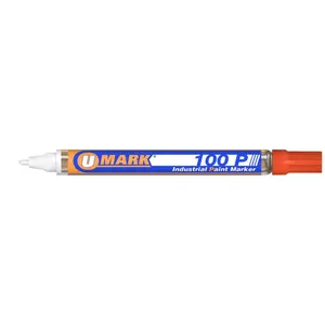 U-Mark  100P Fine Line Paint Marker, Orange