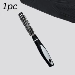 Nylon Hair Comb for Styling, Round Tube Curling Brush, Aluminum Pipe Comb, Bangs Hair Tool, Finishing Comb, Heatless Styling Tool