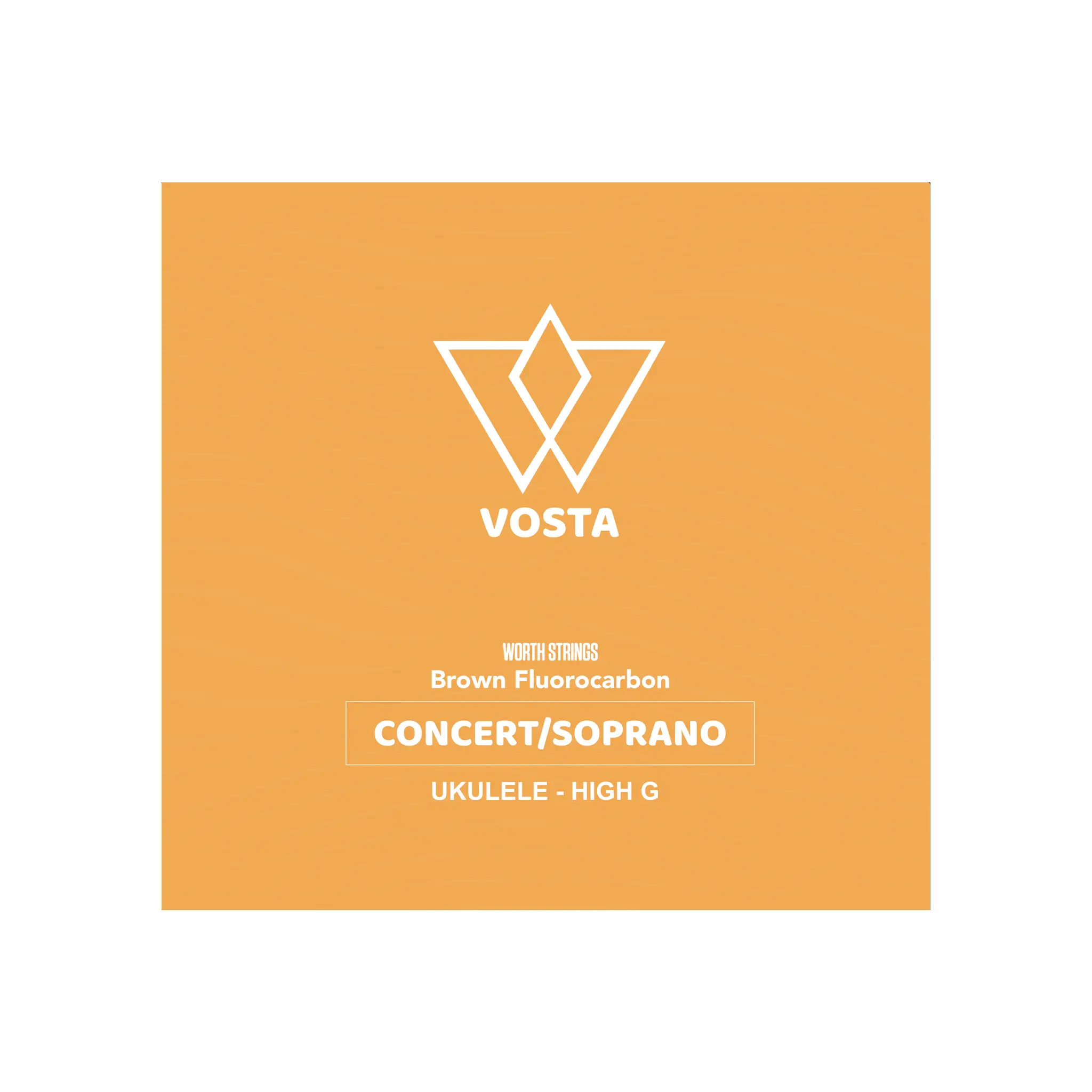Worth Brown by Vosta Fluorocarbon Soprano/Concert Ukulele Strings - High G