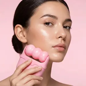 V-Shaped Ice Roller for Face & Body, Cooling Facial Massage Roller to Reduce Puffiness, Wrinkles, Tighten Skin & Minimize Pores, Portable Skincare Tool for Pain Relief, Ideal Gift