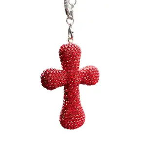 Shiny Car Mirror Accessories, Crystal Rhinestone Rearview Mirror Hanging Decorations, Bling Car Ornaments for Men & Women