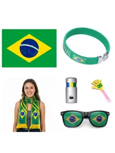 2026 Fan Accessory Kit for Usa Canada Mexico, Stadium Flag, Sunglasses, Applause Hands, Face Paint, Game Day Props, All Seasons, Ethnic