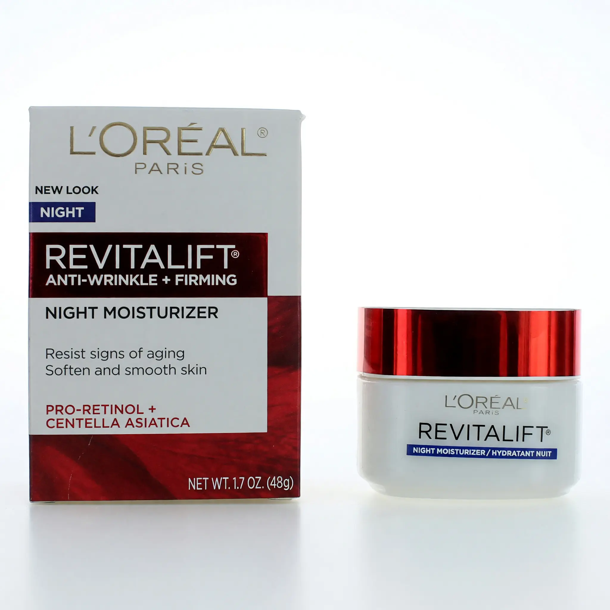 Firming Night Cream with Retinol, Anti-Wrinkle Face Moisturizer to Minimize Wrinkles for All Skin Types, 1.7 oz, Minimizes Wrinkles