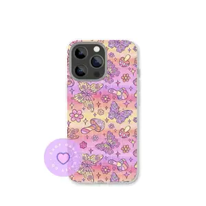 Mushy Butterflies Clear Phone Case Insert for iPhone Models - Premium Photo Paper Material, Case Insert Only